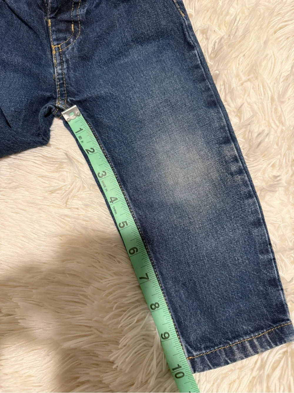 Carter's Blue Elastic-Waist Baby Denim Pants